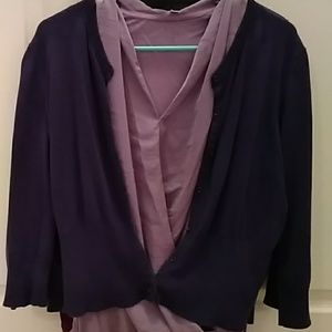 Cabi purple cardigan